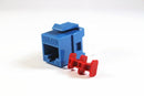 AX104186-B24 Modular Jack: Belden KeyConnect CAT5e RJ45 24 Pack - Blue