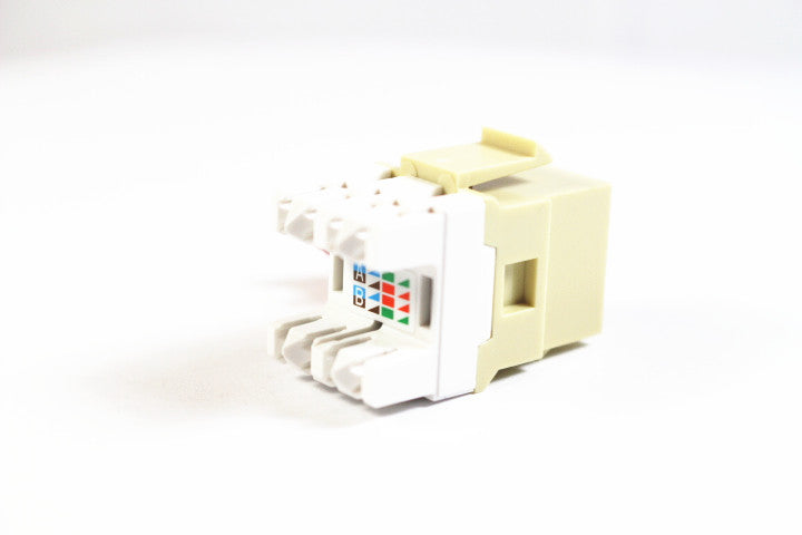 Belden AX103076 CAT6 RJ45 KeyConnect Jack Module, Ivory