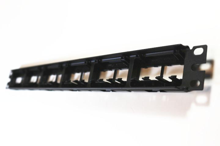 Panduit CPPL24WBLY Mini-Com Modular with Labels Rack Mount, Patch Panel, 24 Port