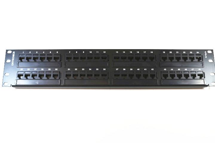 Ortronics OR-SP6U48 48 Port CAT6 KeyStone Patch Panel TechChoice Rack Mount