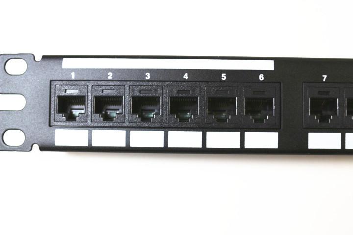 Panduit NK6PPG24Y CAT6 Netkey Rack Mount Patch Panel, 24 Port