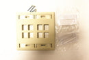 Leviton 42080-8IP QuickPort Faceplate, Ivory, 8 Port