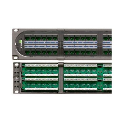 C1686-U48 Patch Panel, Leviton C1 Ultra, 48 Port, CAT6, Rack Mount