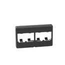 Panduit CFFP4BL Mini-Com 4 Port Furniture Faceplate, Black