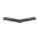 DPA24688TGY, Panduit Patch Panel: Panduit, Angled 24 Port, CAT6, Rack Mount (MOQ: 1; Increment of 1)