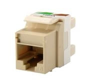 Ortronics OR-KS6A-13 CAT6 RJ45 Keystone Jack, Electric Ivory