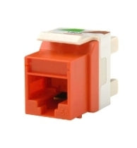 Ortronics OR-KS6A-43 CAT6 RJ45 Keystone Jack, Orange