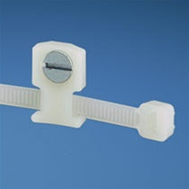 LPMS-S8-C, Panduit Cable Tie Mount: Panduit, Low Profile, Screw Mount- White (MOQ: 100; Increment of 100)