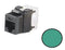 NK6X88MGR, Panduit Netkey RJ45, CAT6A, Modular Jack - Green (MOQ: 1; Increment of 1)