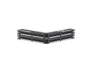 NKA5EPPG48Y, Panduit Netkey CAT5E, Patch Panel, Angled 48 Port, Rack Mount (MOQ: 1; Increment of 1)