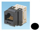 NKP5E88MBL, Panduit Netkey RJ45, CAT5E, Modular Jack - Black (MOQ: 1; Increment of 1)