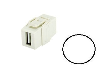 NKUSBAAWH, Panduit Netkey USB Modular Jack - White (MOQ: 1; Increment of 1)