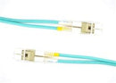 OM4 50/125 Multimode LC UPC to LC UPC Duplex PVC Fiber Optic Patch Cable