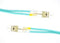 OM3 50/125 Multimode LC UPC to LC UPC Duplex PVC Fiber Optic Patch Cable