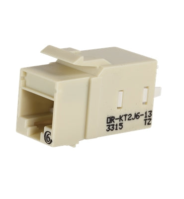 OR-KT2J6-13 Ortronics Keystone CAT 6, RJ45 Jack Electric Ivory(MOQ: 20)