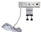 Adjustable Deskmount Dual-Power Outlets with Dual-USB 3.5Amp Charger & Dual-CAT6 Ports