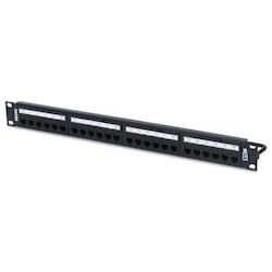 RVAPPF1U24BK Belden Preloaded Patch Panel Kit, 24 Port, Cat 6A REVConnect Modules