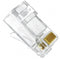 RJ-88 RJ45 Modular Plug (PT-088): 8 Position / 8 Conductor for Flat, Stranded Cable