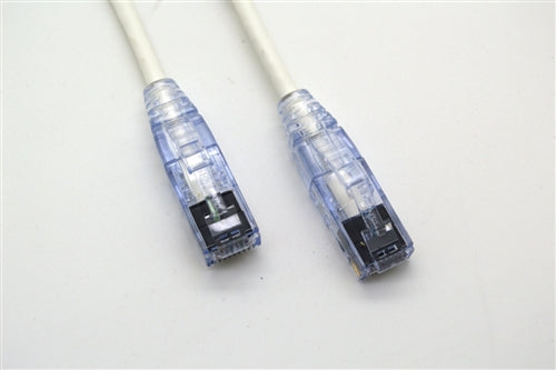 RJ86-MINI-01-WH MINI PATCH CABLE: CAT6 RJ45, 1 Ft. - White