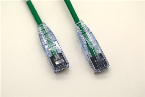 RJ86-MINI-03-GR MINI PATCH CABLE: CAT6 RJ45, 3 Ft. - Green