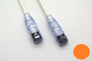 RJ86-MINI-08-OR MINI PATCH CABLE: CAT6 RJ45, 8 Ft - Orange