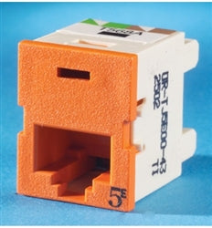 Ortronics OR-TJ5E00-43 CAT5e RJ45 TracJack Jack Module, Dark Orange