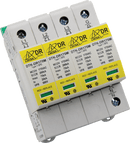 DTK-DR208P4N Ditek 120/208VAC 3 Phase WYE, 4W(+G) including N-G mode, DIN Rail SPD Type 1CA,  UL1449