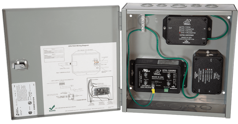 DTK-TSS5 Ditek Access Control Panel Protection for AC & PoE