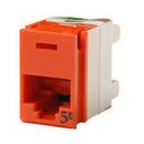 OR-PJ5E00-43 Ortronics Modular Jack, Clarity Panel Jack, CAT5e, RJ45, Dark Orange (MOQ: 1)