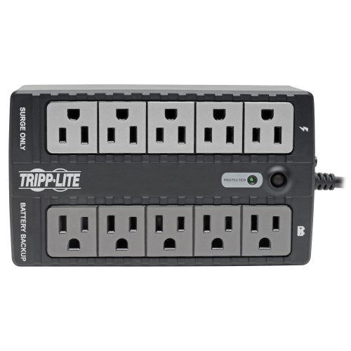 INTERNET550U TrippLite 550VA 300W UPS Desktop Battery Back Up Compact 120V USB RJ11 10 Outlet