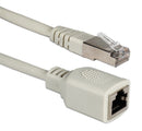 QVS CC712MF-01 1ft 350MHz CAT5e Ethernet/Telco PortSaver Shielded Gray Patch Cord